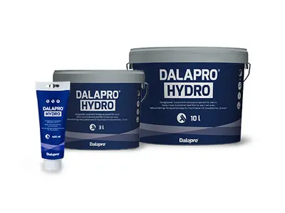 Dalapro Hydro - blaue Handspachtelmasse für Feuchträume mit Umweltzeichen
