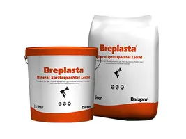 Breplasta Mineral Spritzspachtel Leicht – Weiße Universal-Spritzspachtelmasse