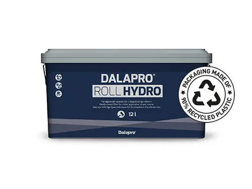 Dalapro Roll Hydro - eine gebrauchsfertige blaue Rollspachtelmasse für Feuchträume