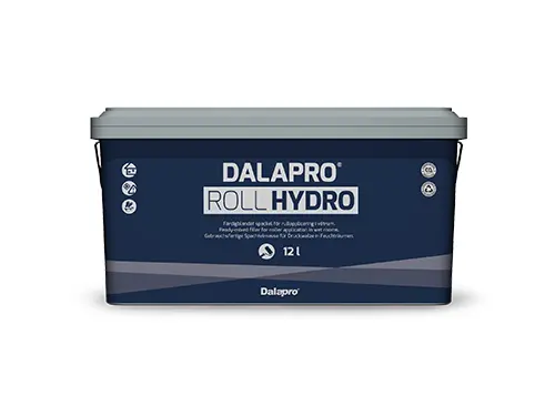 Dalapro Roll Hydro - blaue Rollspachtelmasse für Feuchträume Führt zu einer harten, wasserabweisenden Oberfläche