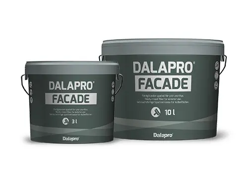 Dalapro Facade - gebrauchsfertige graue Handspachtelmasse für kleinere Ausbesserungsarbeiten